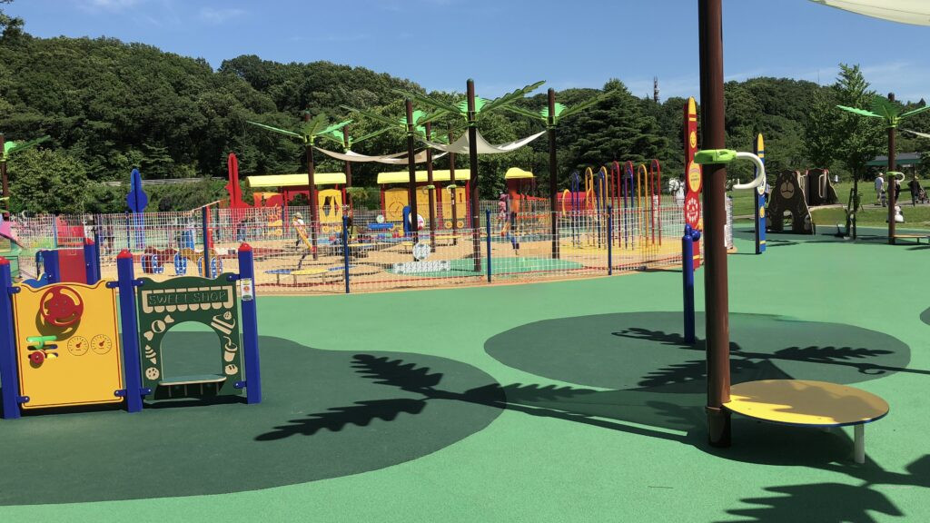 kids playground with different athletics