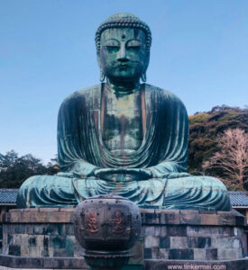 Front view of Kamakura buddha