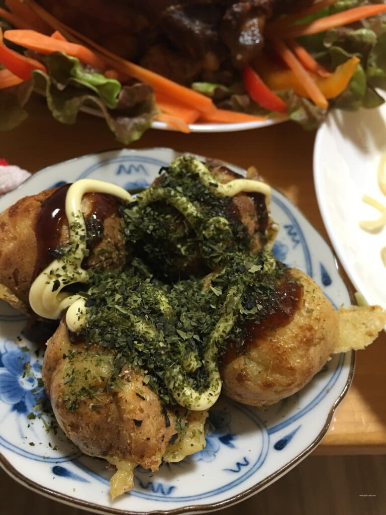 Home made Japanese takoyaki