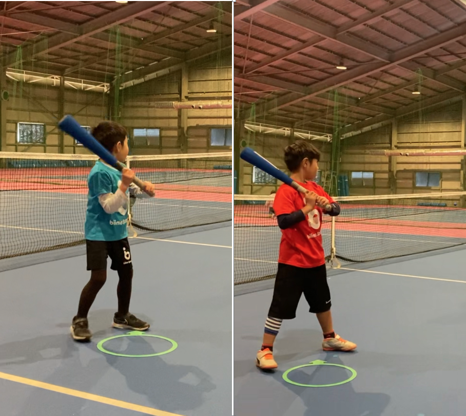 Kids playing Baseball